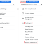 Universal Analytics의 Referrals Exclusion List 메뉴